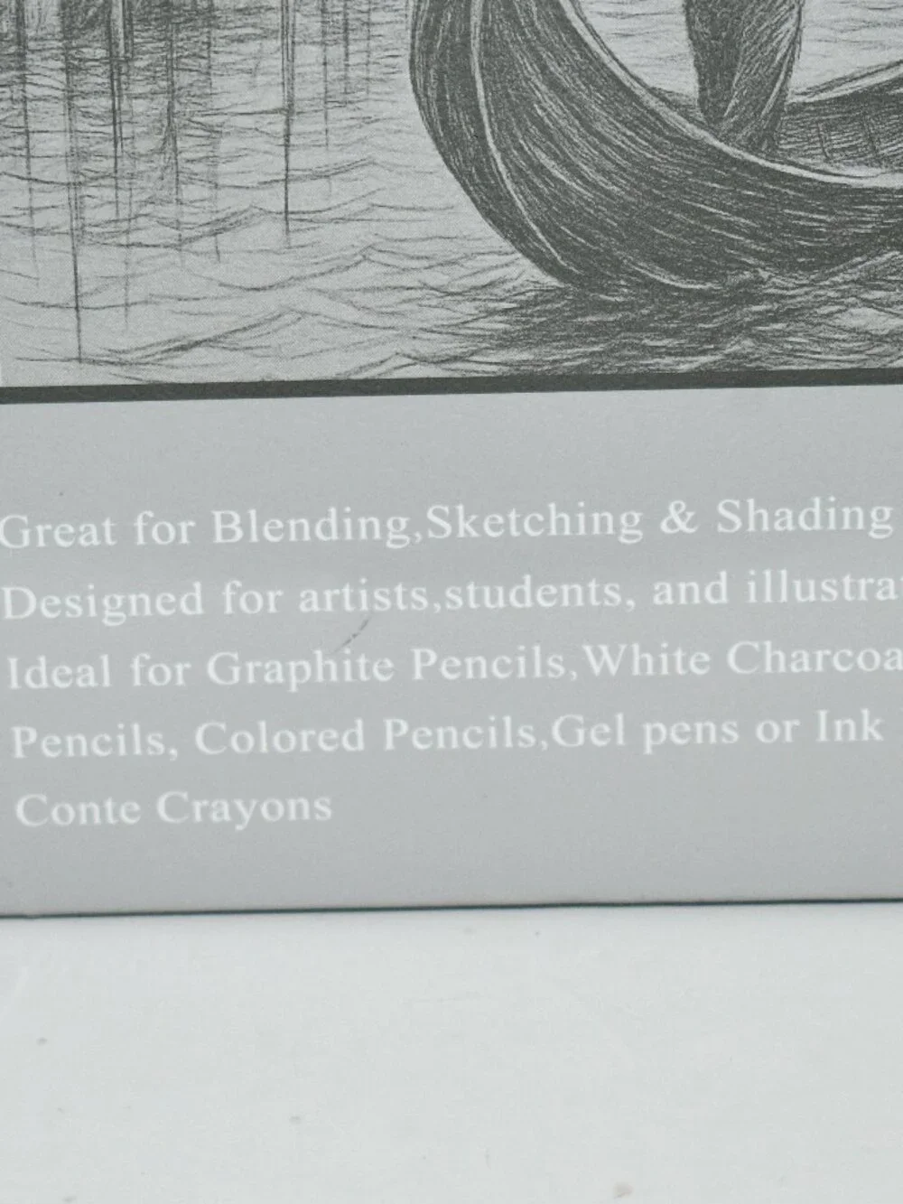 SuFly Toned Gray Sketchbook, 8.5 x 11, Spiral Drawing Pad, 60 Sheets, NWT